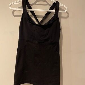 Lululemon Athletica Black Activewear Top ( with a built in bra )